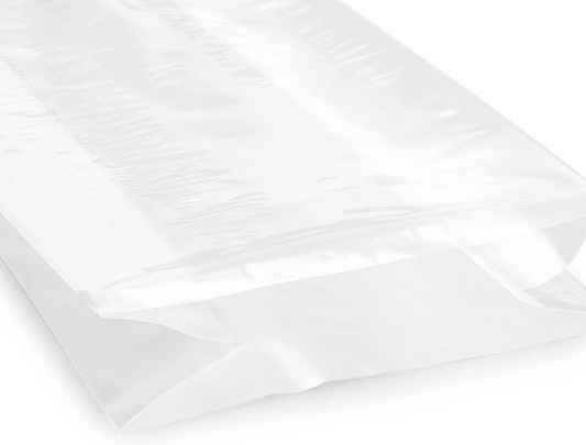 Plastic zak met zijvouwen 370x750(2x90) - 25MY 1000 stuks