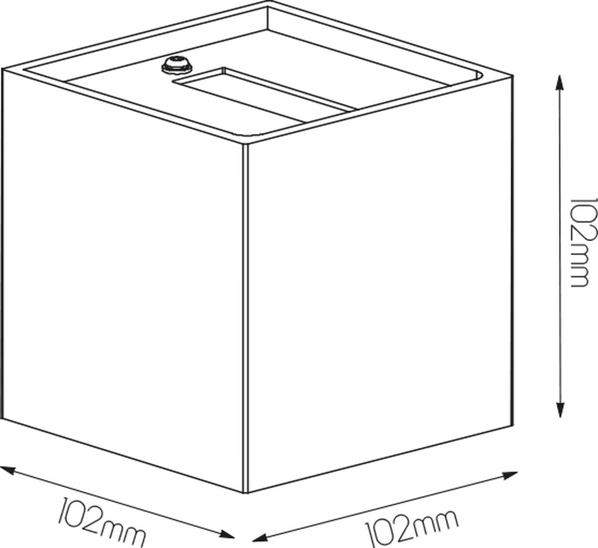 NEMO wandlicht up-down LED 4 W geborsteld alu