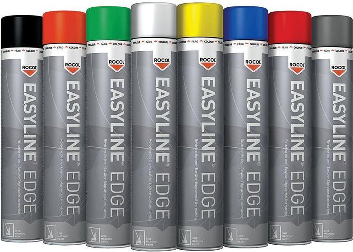 Rocol RS47003 Easyline Edge lijnmarkeerverf in spuitbus - blauw