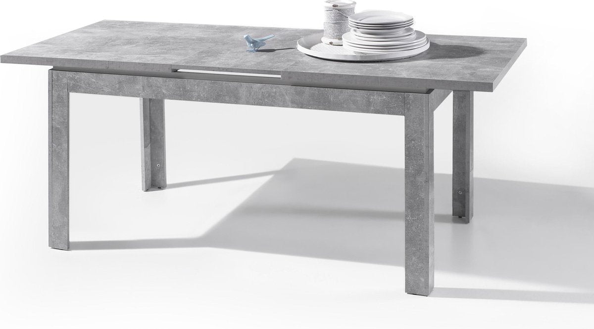 Verlengbare eettafel Stanno 140/180cm - beton