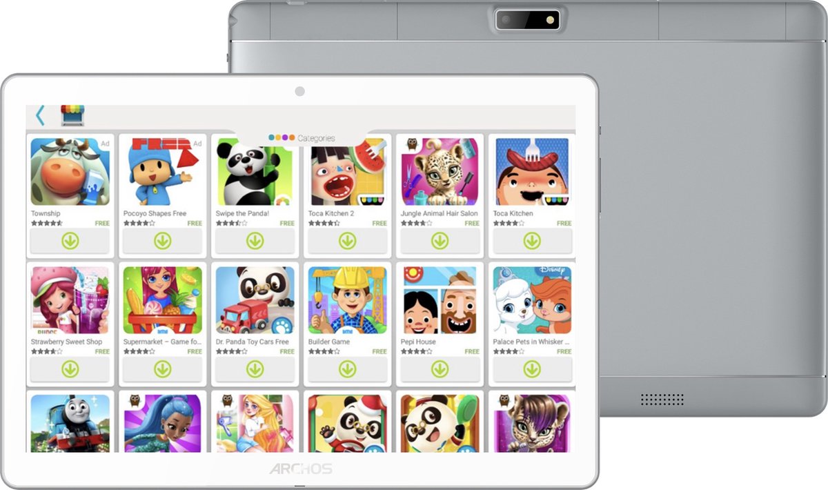 Archos tablet T96 Kids 9.6" 32 GB wit/zilver