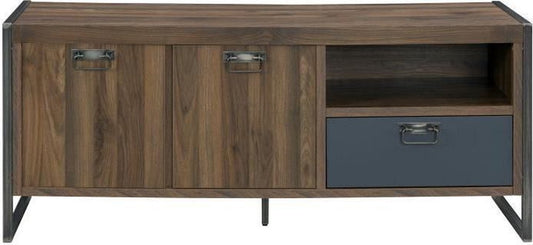INDUS-CHIC Industrieel tv-meubel, walnootdecor - B 142 cm