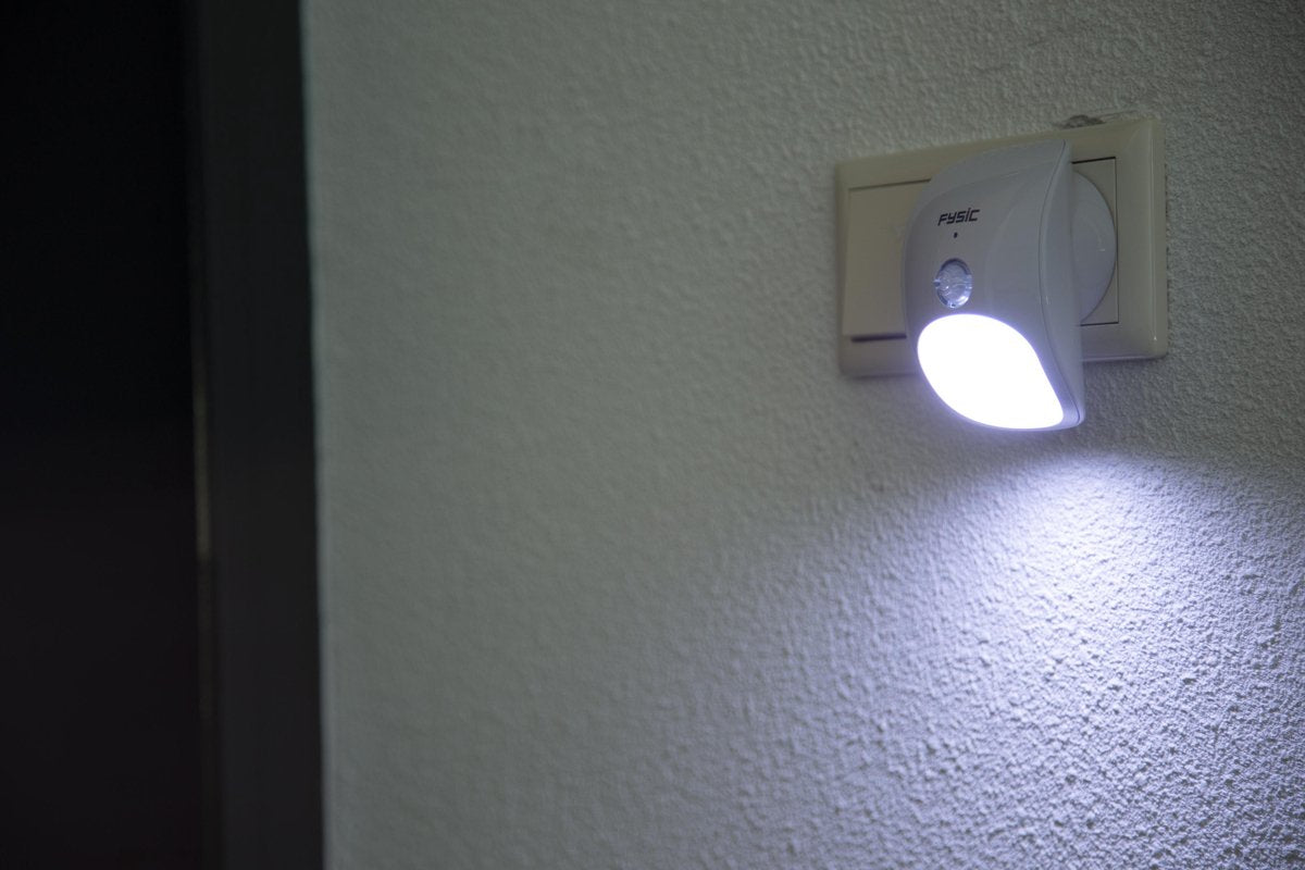 Fysic FC-38 Alarmklok met Dwaaldetector - Dwaaldetectie voorkomt nachtelijk dwalen - Wit