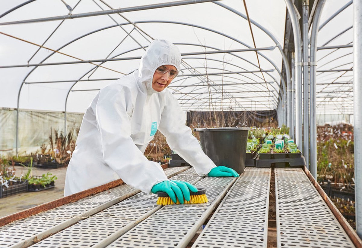 AlphaTec® 1500/138 - Chemische bescherming, Waterdichte overall, Doe-het-zelf, Bouw, 2XL, Wit