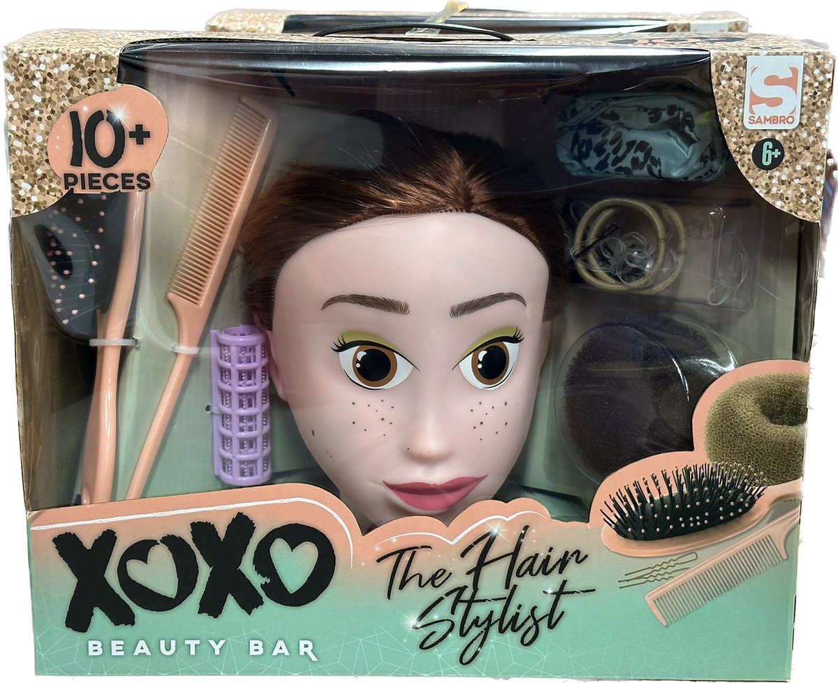 Xoxo Kinder Kaphoofd -  Oefenhoofd met Accessoires - 10-delig