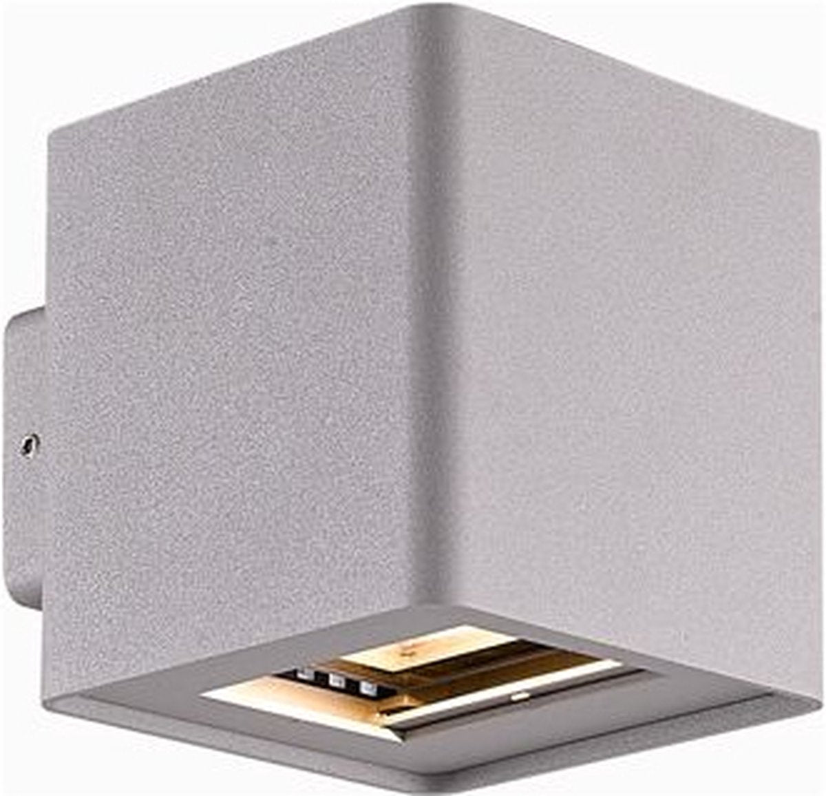 Wandverlichting up and down zilver 2x5W 800lm IP54