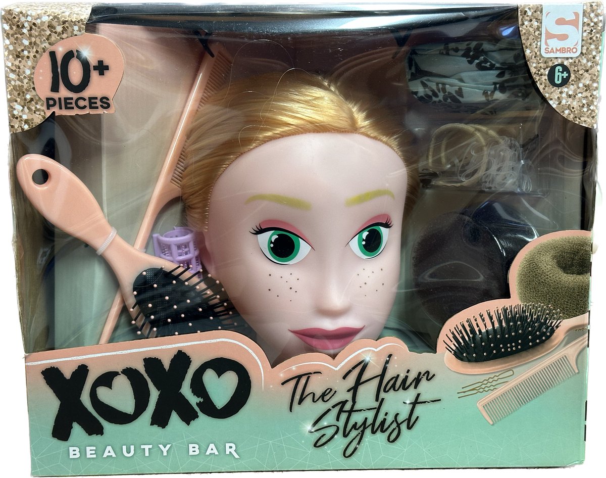 Xoxo Kinder Kaphoofd -  Oefenhoofd met Accessoires - 10-delig