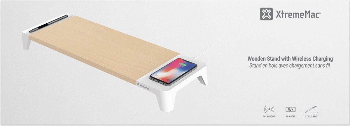 XtremeMac XWH-WST-03 notebookstandaard Notebook stand Wit, Houten