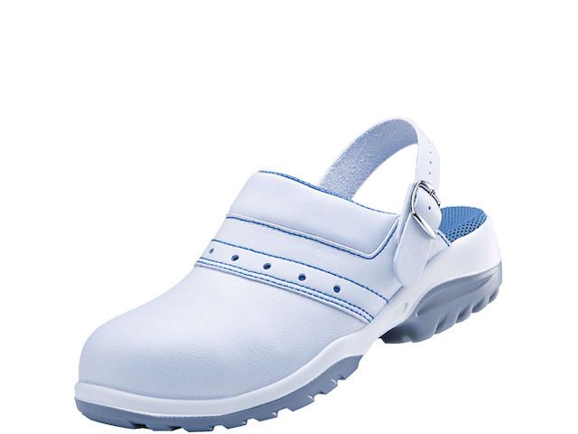 Atlas Slipper Cl 370, Maat 38 Sb Src Laag Dames Wit Microfiber