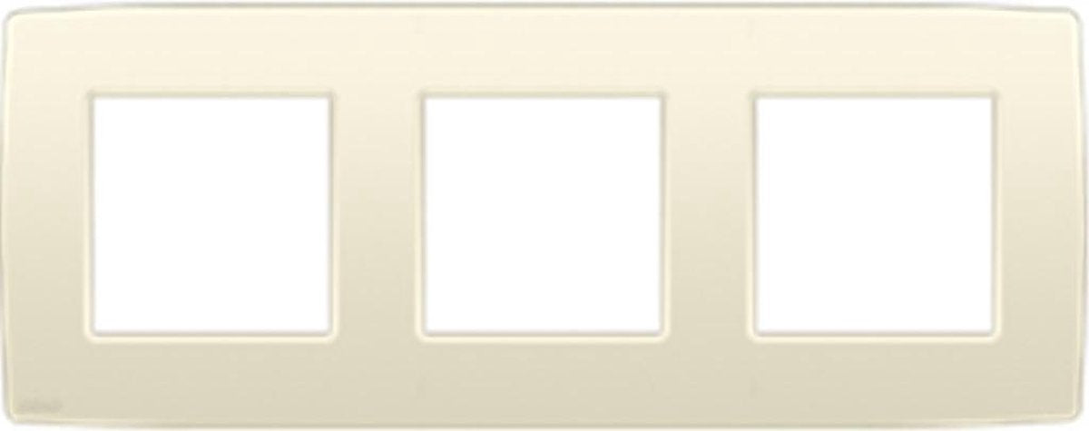 NIKO Original Cream afdekplaat - drievoudig horizontaal