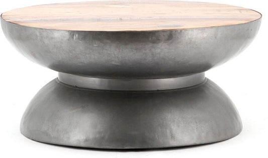 By Boo bijzettafel YoYo grijs large 36x80x80cm