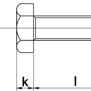 Huismerk - Tapbout zeskant Din 933 8.8 Galv.verzinkt
