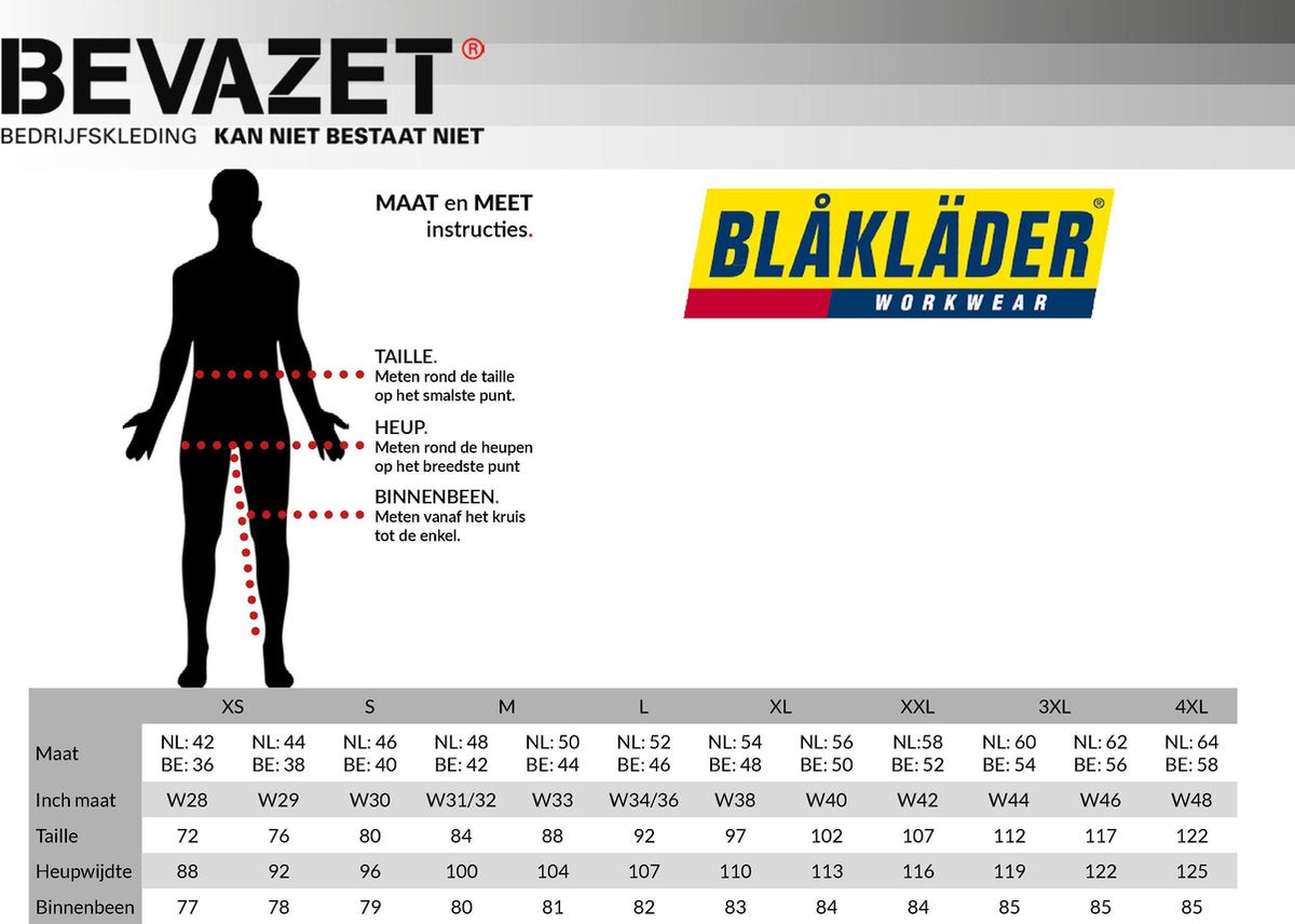 Blaklader Werkbroek 1400-1800 - Grijs - C60