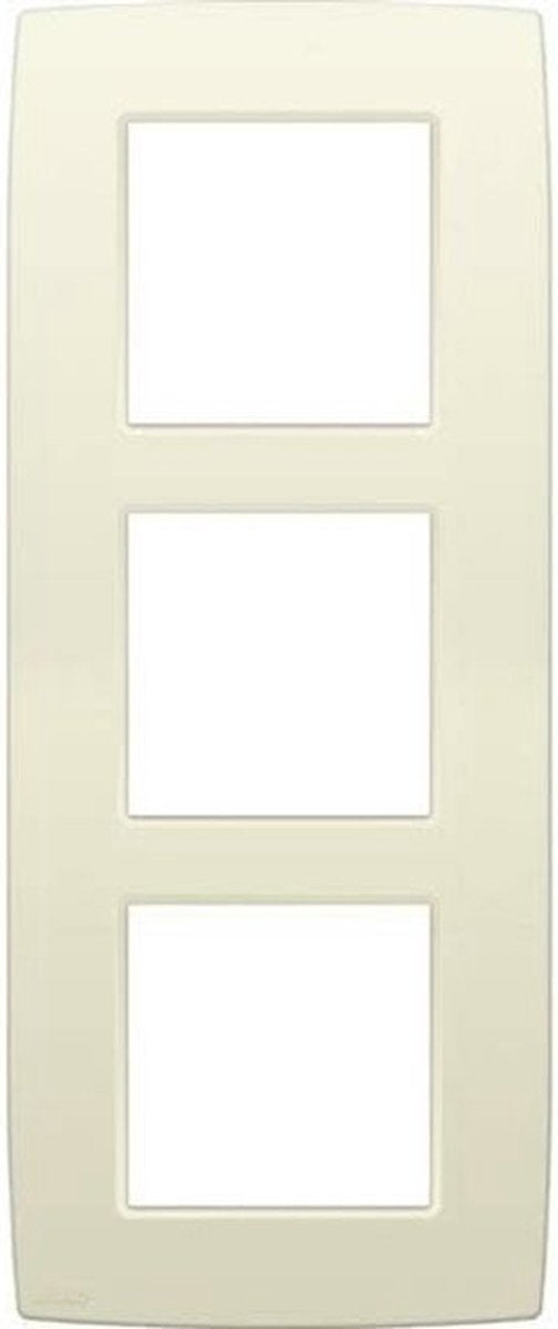 NIKO Original Cream afdekplaat - drievoudig verticaal