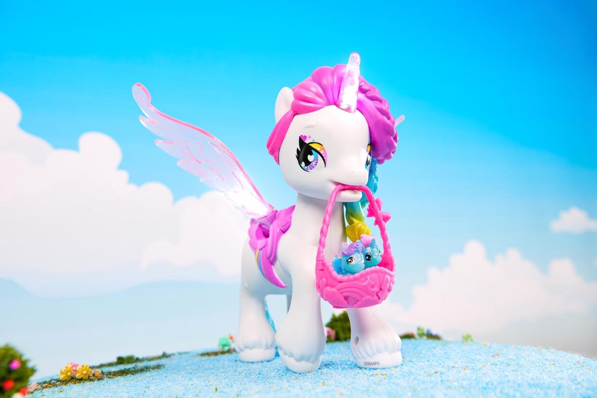 Hatchimals CollEGGtibles - Interactieve Hatchicorn-eenhoorn met slaande vleugels meer dan 60 lichtjes en geluiden en 2 unieke baby's