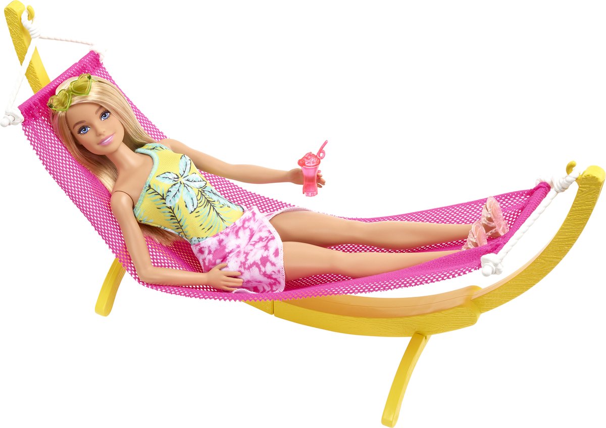 Barbie - Zomerhuis met zwembad, boot en hangmat - Barbie huis
