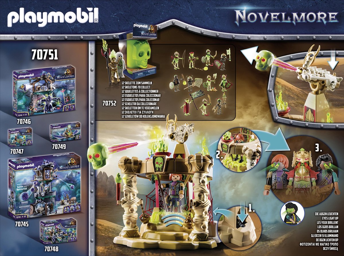 PLAYMOBIL Novelmore Sal'ahari Sands - Tempel van het skelettenleger - 70751