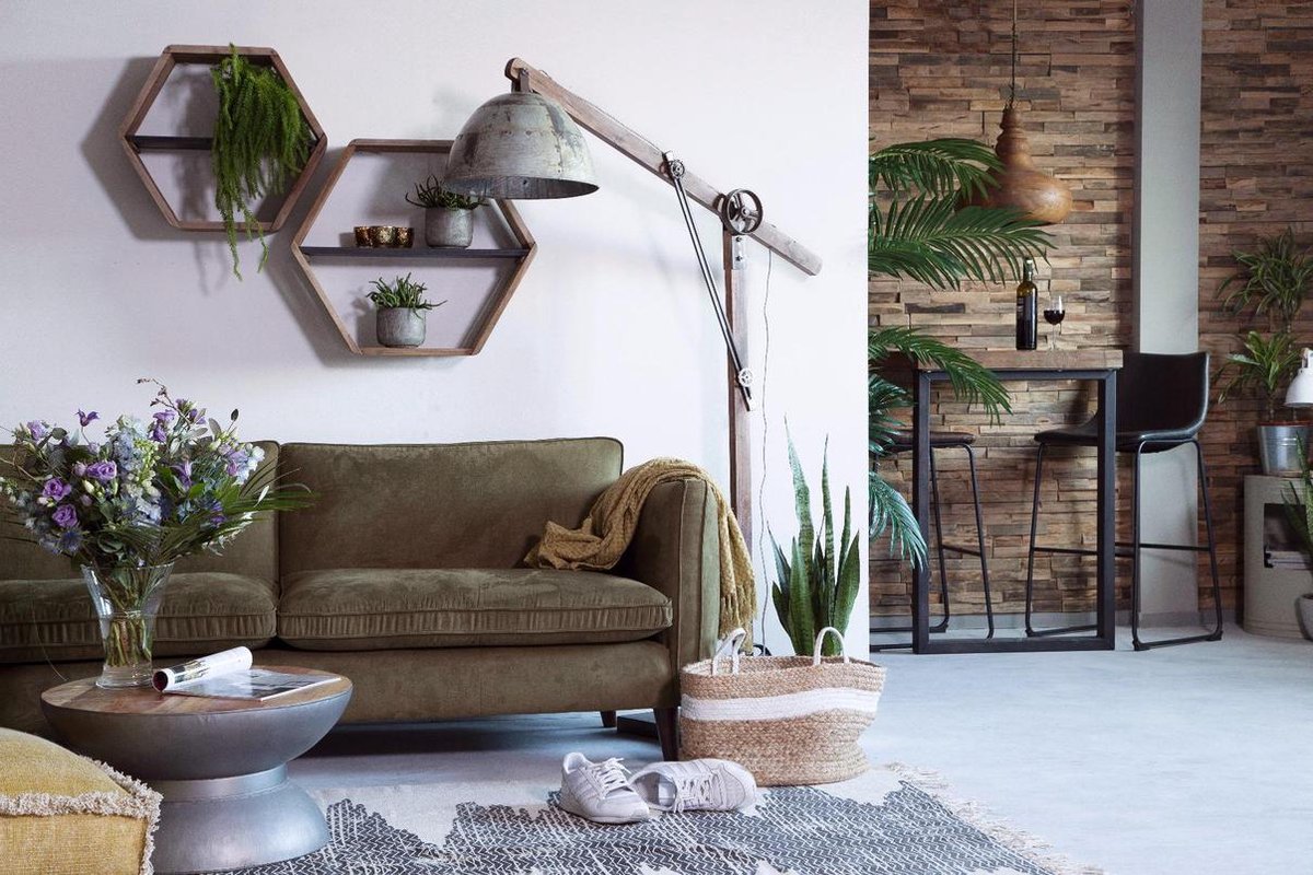 By Boo bijzettafel YoYo grijs large 36x80x80cm