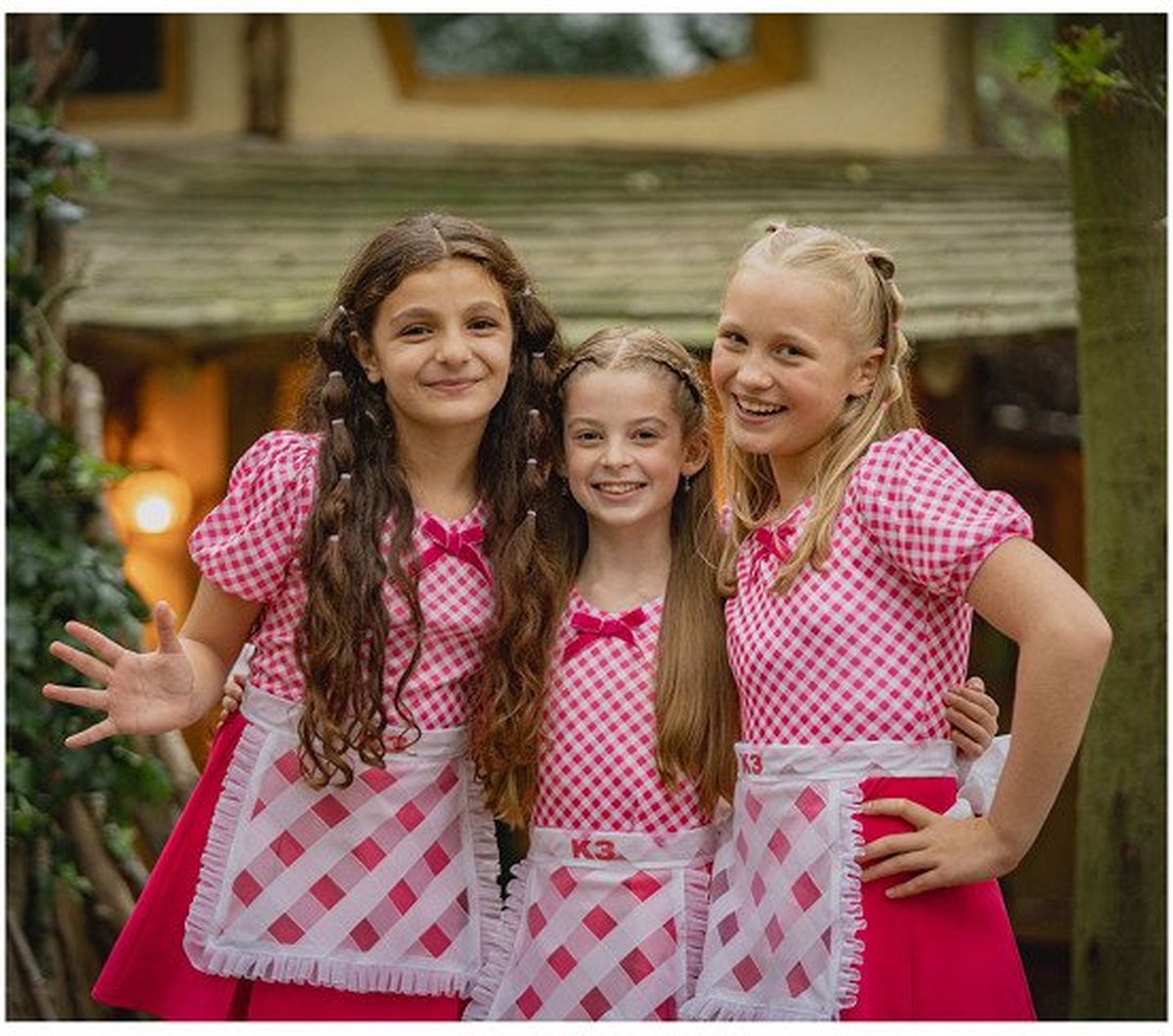 K3 verkleedkleding - verkleedjurk De 3 Biggetjes - 9/11 jaar - Maat 152