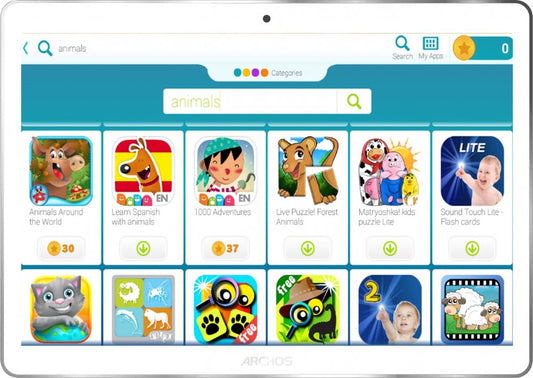 Archos tablet T96 Kids 9.6" 32 GB wit/zilver