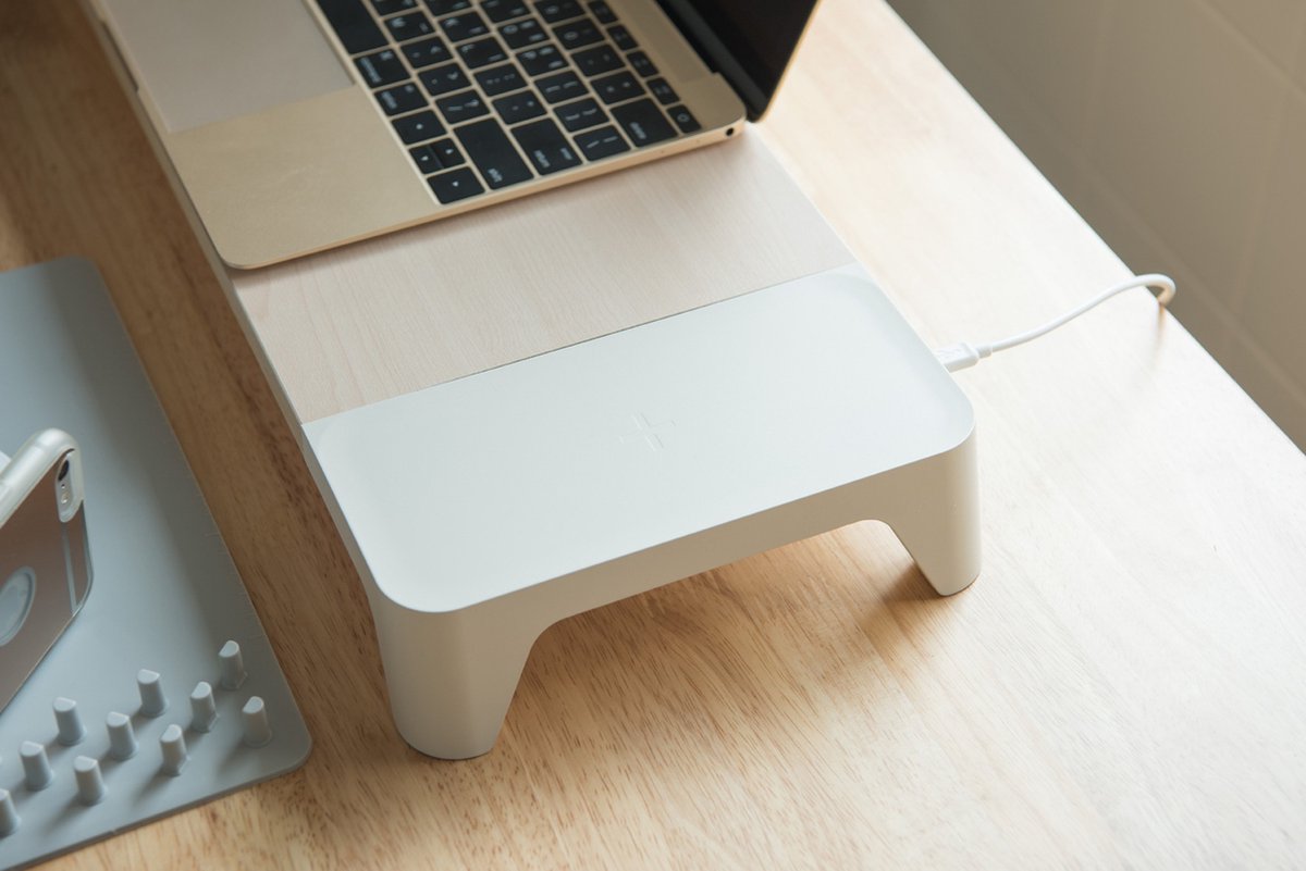 XtremeMac XWH-WST-03 notebookstandaard Notebook stand Wit, Houten