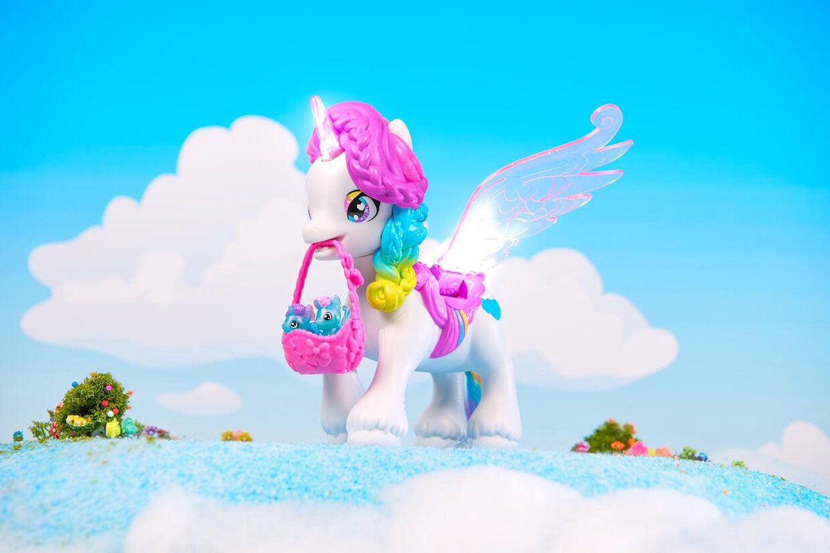 Hatchimals CollEGGtibles - Interactieve Hatchicorn-eenhoorn met slaande vleugels meer dan 60 lichtjes en geluiden en 2 unieke baby's