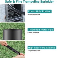 Trampoline sproeier voor kinderen 12 m - zomer rand inground - zwembad waterspeelgoed - sprinkler tuinsproeier - buiten speelgoed jongens en meisjes watersproeier vernevelaar