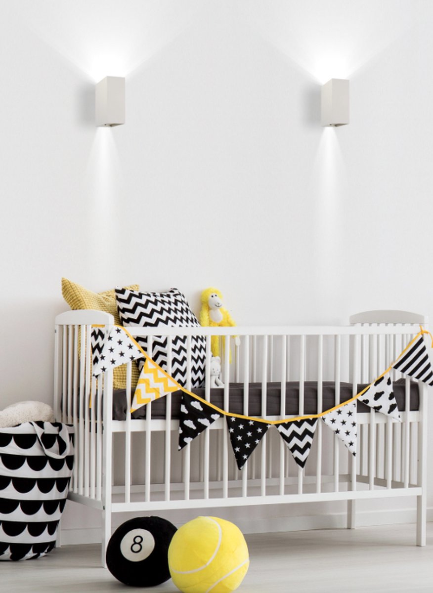 Wandlamp alu grijs up down G9 125mm hoog