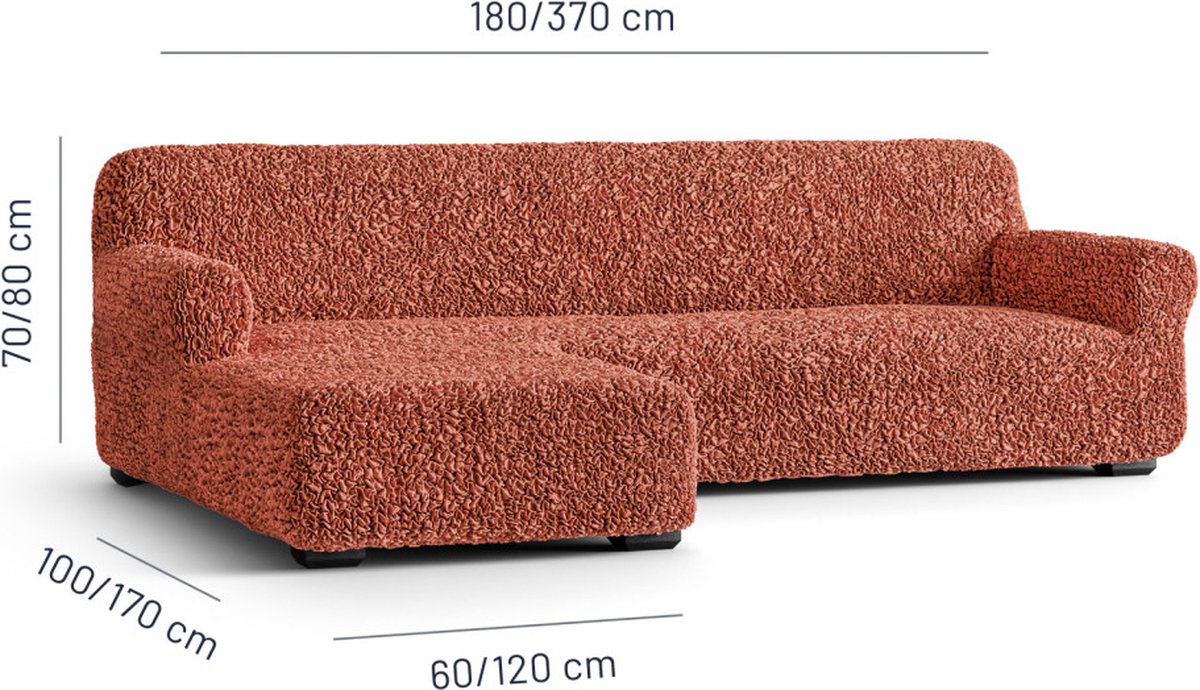 bankhoes - zetelhoes -L-vorm - perfecte pasvorm - made in Italy - stretch - bankbeschermer