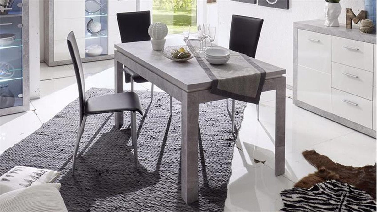 Verlengbare eettafel Stanno 140/180cm - beton